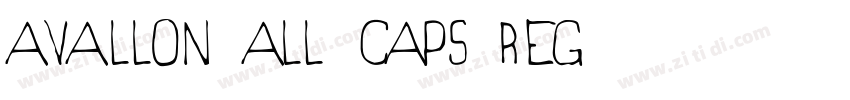 Avallon All Caps Reg字体转换